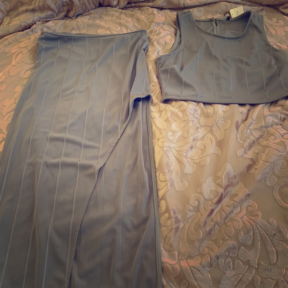 2 piece grey